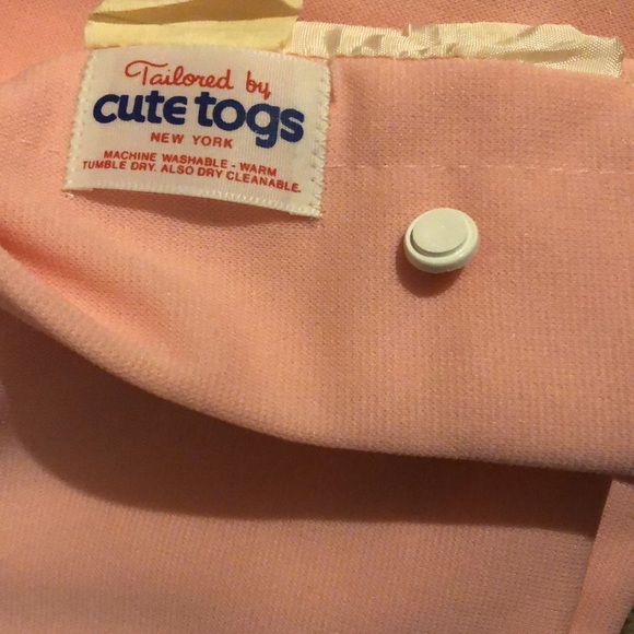 Vintage Tailor Made by Cute Togs in NY Pink Size 4 toddler Lined jacket and hat - Picture 2 of 11